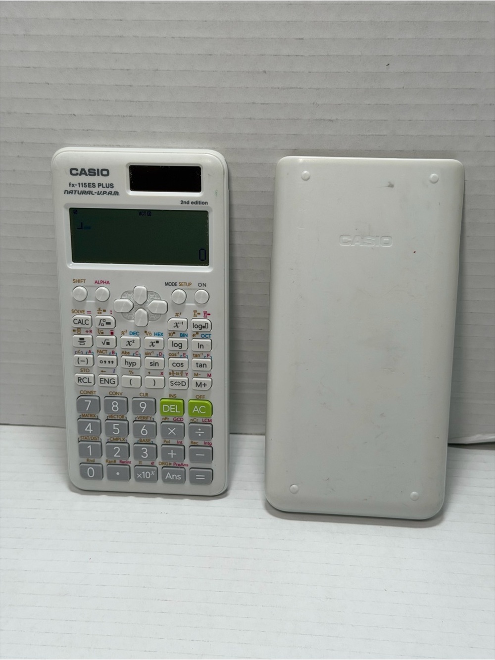 Casio fx-115ES PLUS 2nd Edition Natural V.P.A.M. Scientific Calculator White